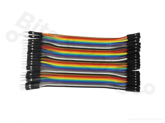 Breadboard jumper kabeltjes Dupont 10cm female/male 40x